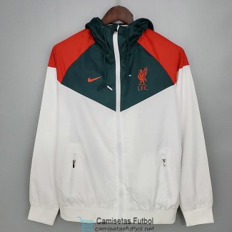 Liverpool Chaqueta Rompevientos White Green I 2021/2022