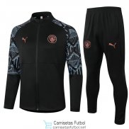 Manchester City Chaqueta Black + Pantalon 2020/2021