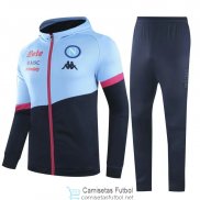 Napoli Chaqueta Capucha Blue + Pantalon 2020/2021