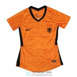 Camiseta Holanda Euro Camiseta Mujer 1ª Equipación 2020