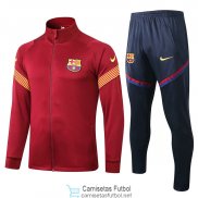 Barcelona Chaqueta Red + Pantalon 2020/2021