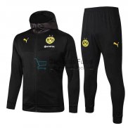 Borussia Dortmund Chaqueta Capucha Black + Pantalon 2019/2020
