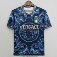 Camiseta Italia x Versace Blue 2022/2023