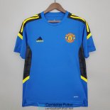 Camiseta Manchester United Training Blue IV 2021/2022