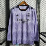 Camiseta Manga Larga Real Madrid 2ª Equipación 2022/2023