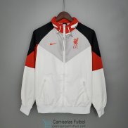 Liverpool Chaqueta Rompevientos Black White Red 2021/2022