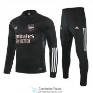 Arsenal Sudadera De Entrenamiento Black Pink + Pantalon 2020/2021