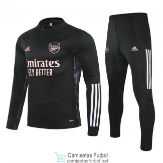 Arsenal Sudadera De Entrenamiento Black Pink + Pantalon 2020/2021