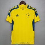 Camiseta Cruzeiro Training Yellow Blue 2021/2022