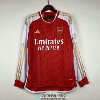 Camiseta Manga Larga Arsenal 1ª Equipación 2023/2024