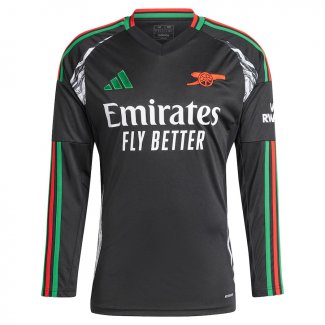 Camiseta Manga Larga Arsenal Segunda Equipacion Jersey Player Version 2024/2025