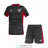 Camiseta Sao Paulo FC Niños Portero Black 2021/2022