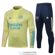 Arsenal Sudadera De Entrenamiento Yellow + Pantalon 2020/2021