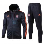 Bayern Munich Chaqueta Capucha Black + Pantalon 2019/2020