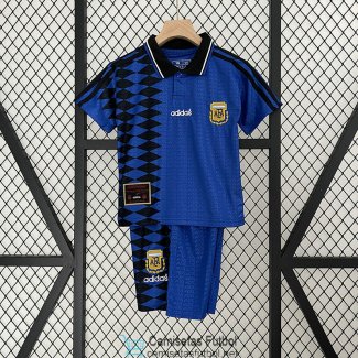 Camiseta Argentina Retro Niños 2ª Equipación 1994/1995