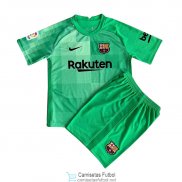 Camiseta Barcelona Niños Portero Green 2021/2022