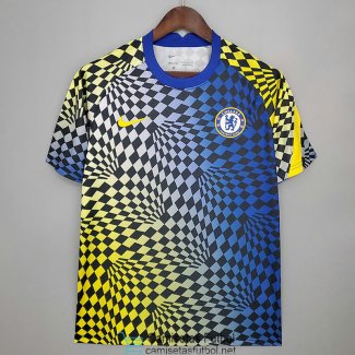 Camiseta Chelsea Training Blue Yellow II 2021/2022