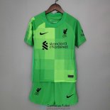 Camiseta Liverpool Niños Portero Green 2021/2022