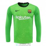 Camiseta Manga Larga Barcelona Portero Green 2020/2021