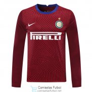 Camiseta Manga Larga Inter Milan Portero Red 2020/2021