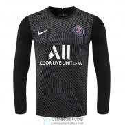 Camiseta Manga Larga PSG Portero Black 2020/2021