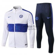 Chelsea Chaqueta White Blue + Pantalon 2019/2020