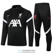 Liverpool Sudadera De Entrenamiento Black + Pantalon 2020/2021