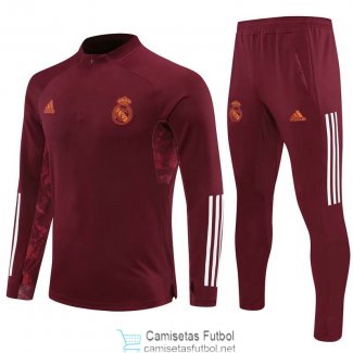 Real Madrid Sudadera De Entrenamiento Red + Pantalon 2020/2021