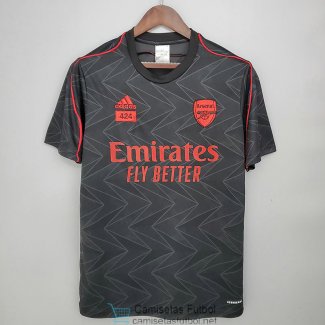 Camiseta Arsenal Training Adidas x 424 Black 2021/2022