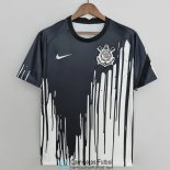 Camiseta Corinthians Pre Match Black White 2022/2023
