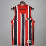 Camiseta Sao Paulo FC Vest Red Black 2021/2022