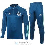 Flamengo Sudadera De Entrenamiento Blue + Pantalon 2020/2021