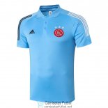 Camiseta Ajax Polo Blue 2020/2021