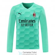 Camiseta Manga Larga AC Milan Portero Green 2020/2021