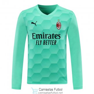 Camiseta Manga Larga AC Milan Portero Green 2020/2021