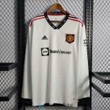 Camiseta Manga Larga Manchester United 2ª Equipación 2022/2023