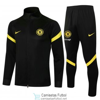 Chelsea Sudadera De Entrenamiento Black II + Pantalon Black II 2021/2022