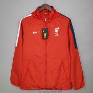 Liverpool Chaqueta Rompevientos White Red Black 2021/2022