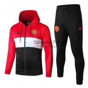 Manchester United Chaqueta Capucha Red + Pantalon 2019/2020