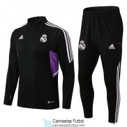 Real Madrid Sudadera De Entrenamiento Black I + Pantalon Black I 2022/2023