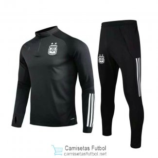 Argentina Sudadera De Entrenamiento Black + Pantalon 2020/2021