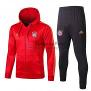 Bayern Munich Chaqueta Capucha Red + Pantalon 2019/2020