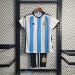 Camiseta Argentina Niños 3 Star 1ª Equipación 2022/2023