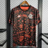 Camiseta Flamengo Pre Match Black Red 2022/2023