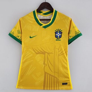 Camiseta Mujer Brasil Classic Yellow I 2022/2023