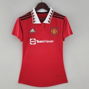 Camiseta Mujer Manchester United 1ª Equipación 2022/2023