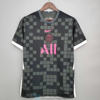 Camiseta PSG Black Grey Pink 2021/2022