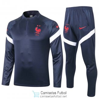 Francia Sudadera De Entrenamiento Navy + Pantalon 2020/2021