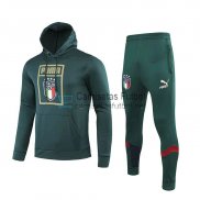 Italia Sudadera Capucha Green + Pantalon 2019-2020