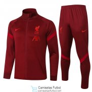 Liverpool Chaqueta Burgundy + Pantalon 2020/2021